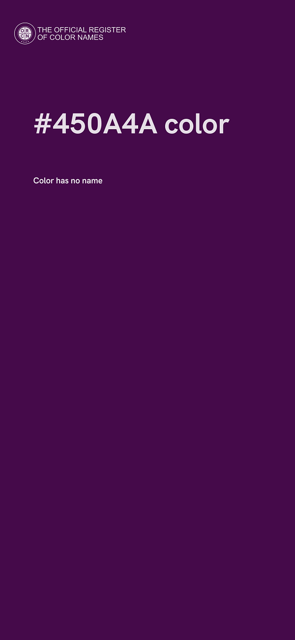 #450A4A color image