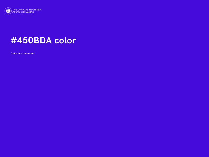 #450BDA color image