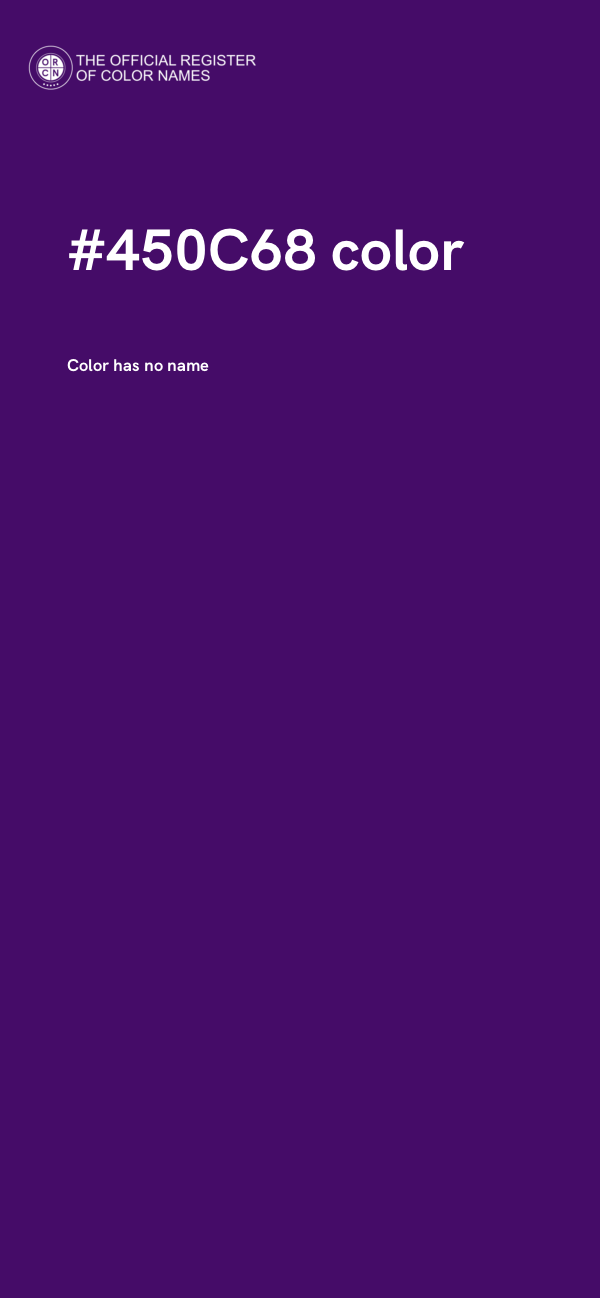 #450C68 color image