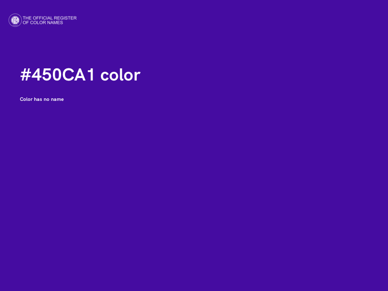 #450CA1 color image