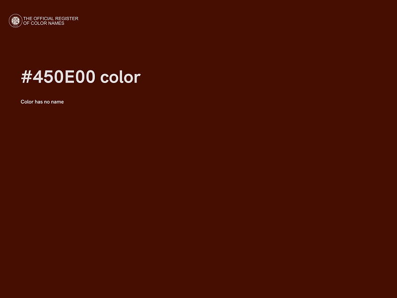 #450E00 color image