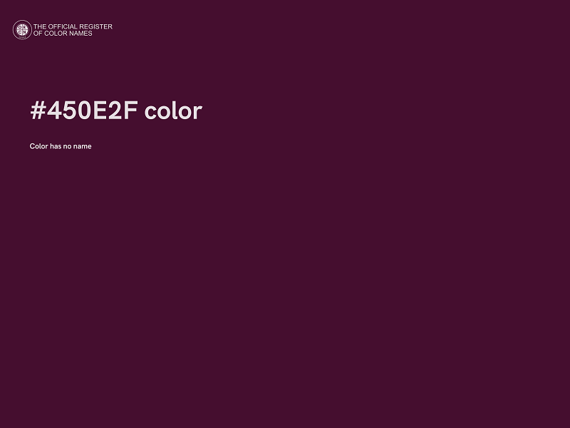 #450E2F color image