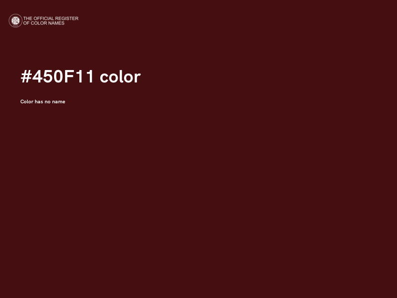 #450F11 color image