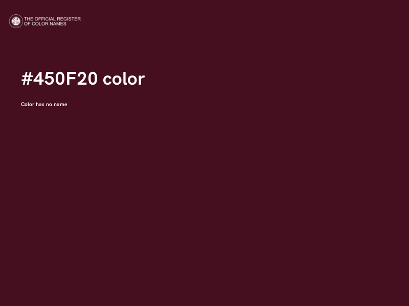 #450F20 color image