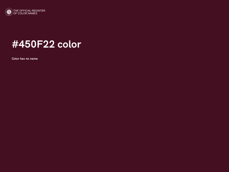 #450F22 color image