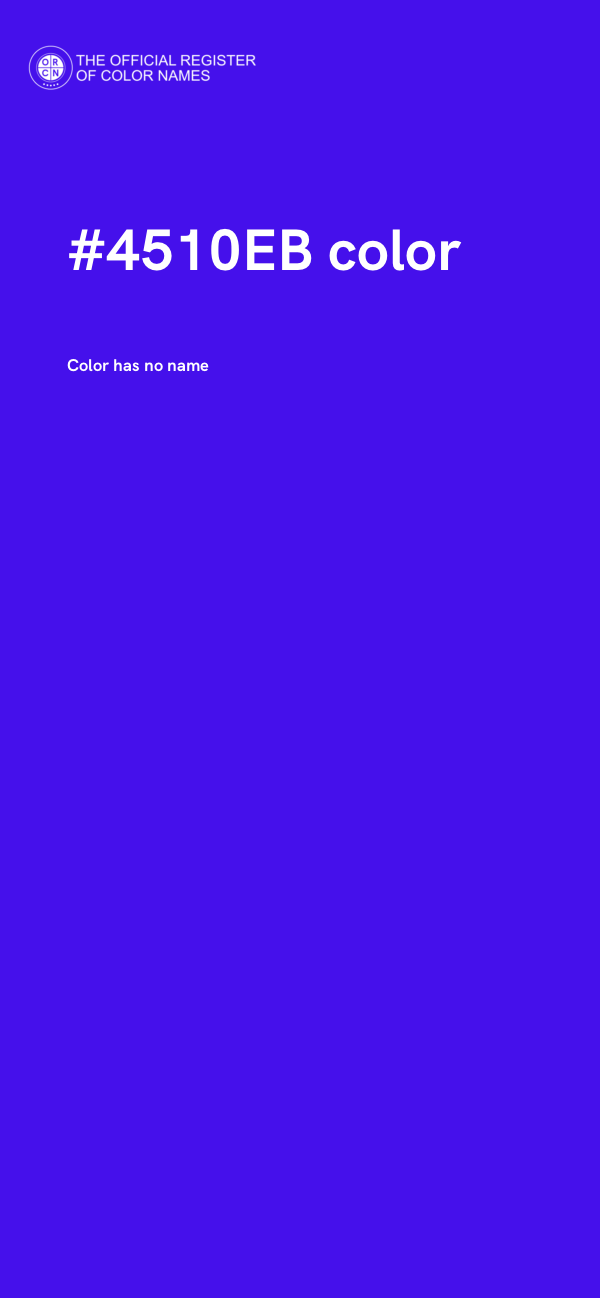 #4510EB color image