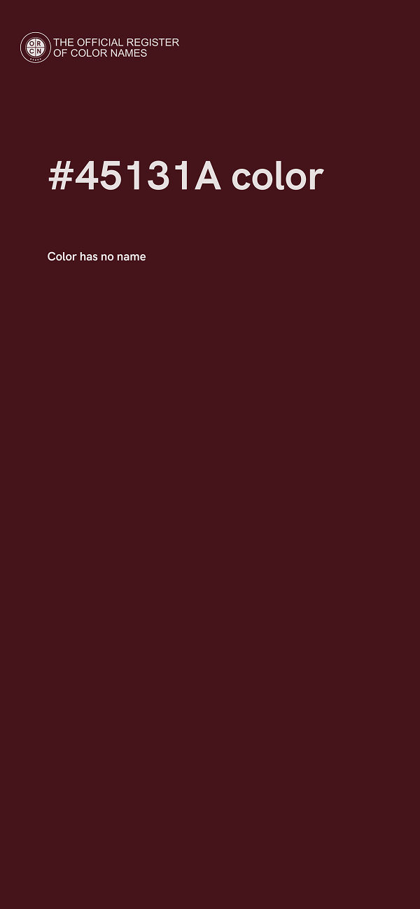 #45131A color image