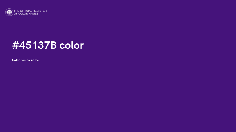 #45137B color image