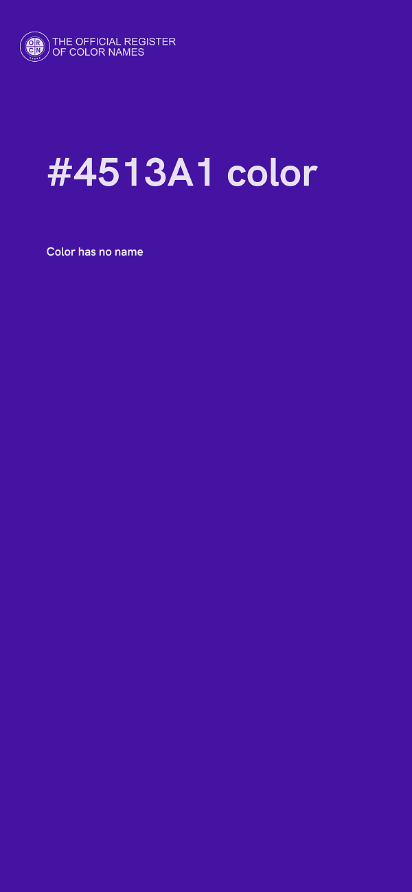 #4513A1 color image