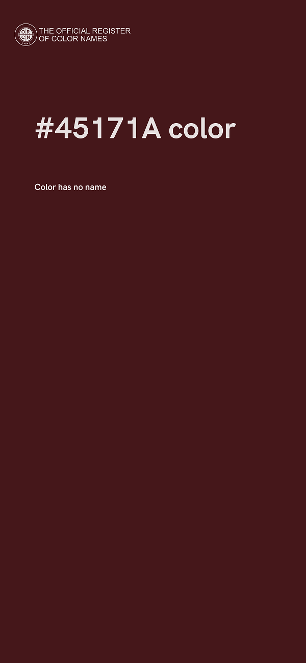 #45171A color image