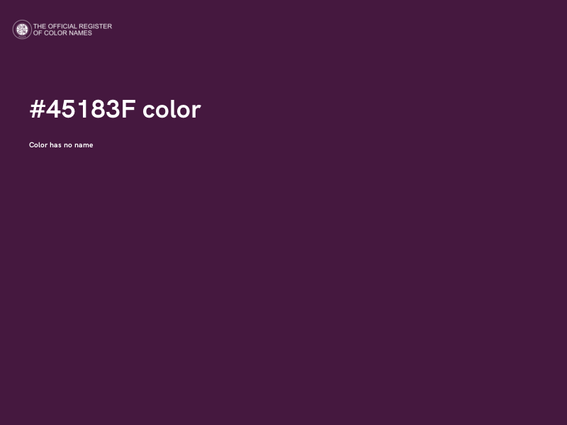 #45183F color image
