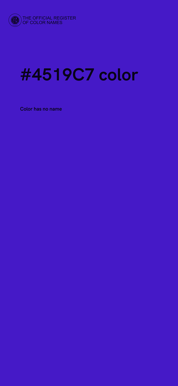 #4519C7 color image