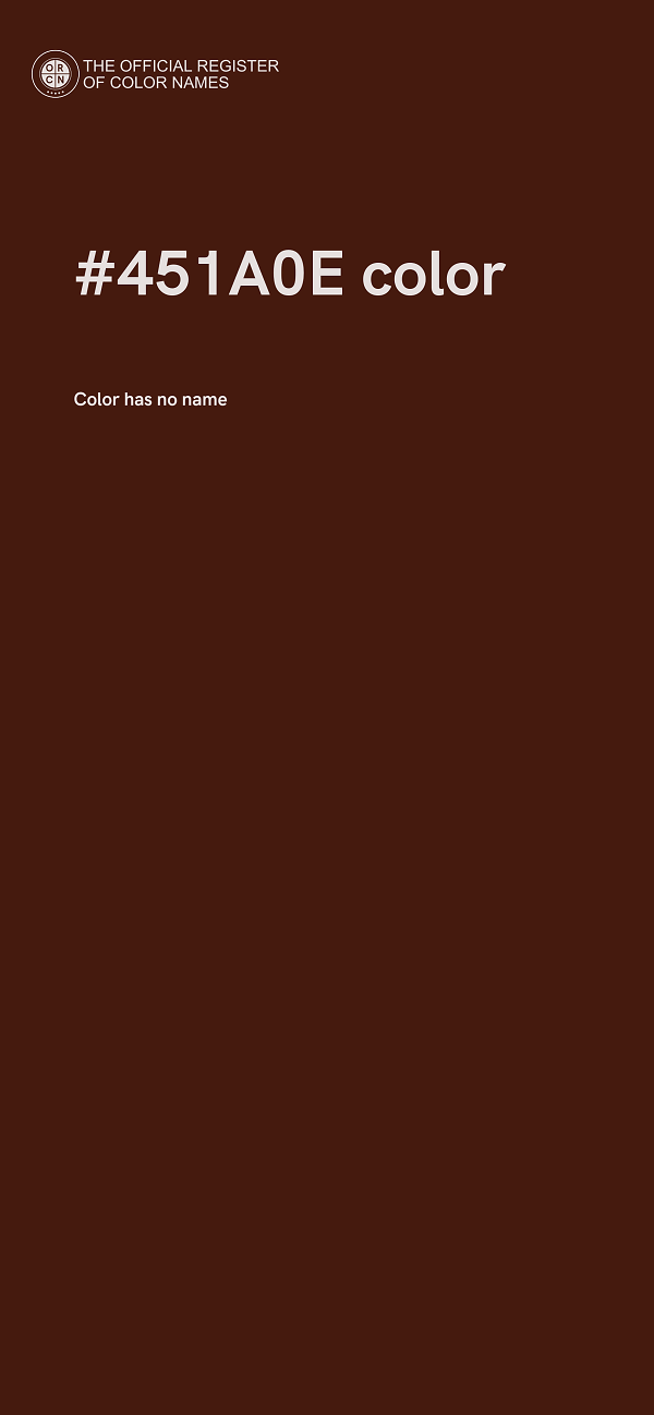 #451A0E color image