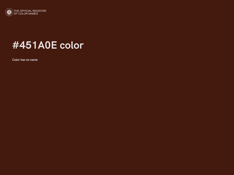 #451A0E color image