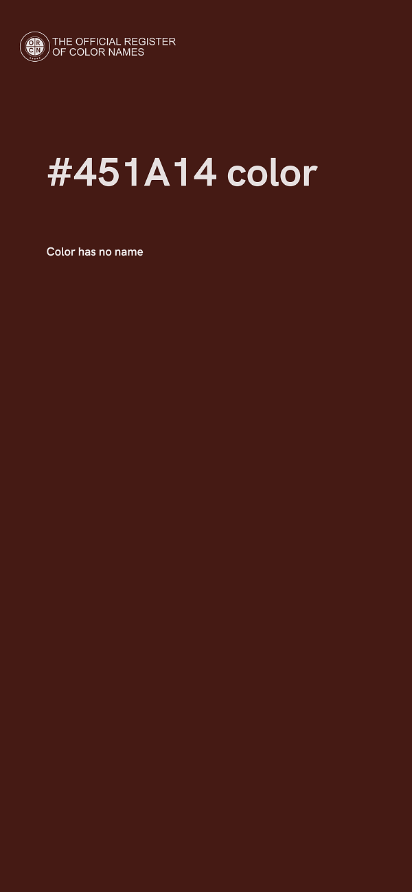 #451A14 color image