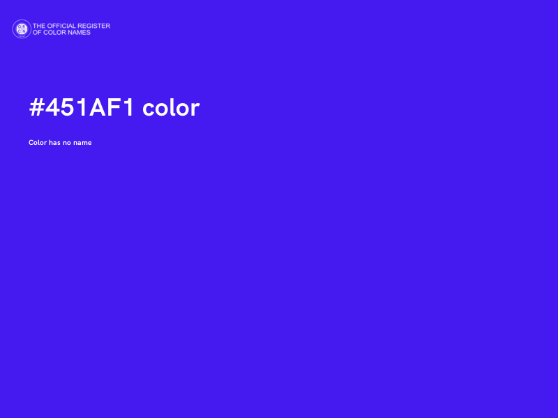 #451AF1 color image