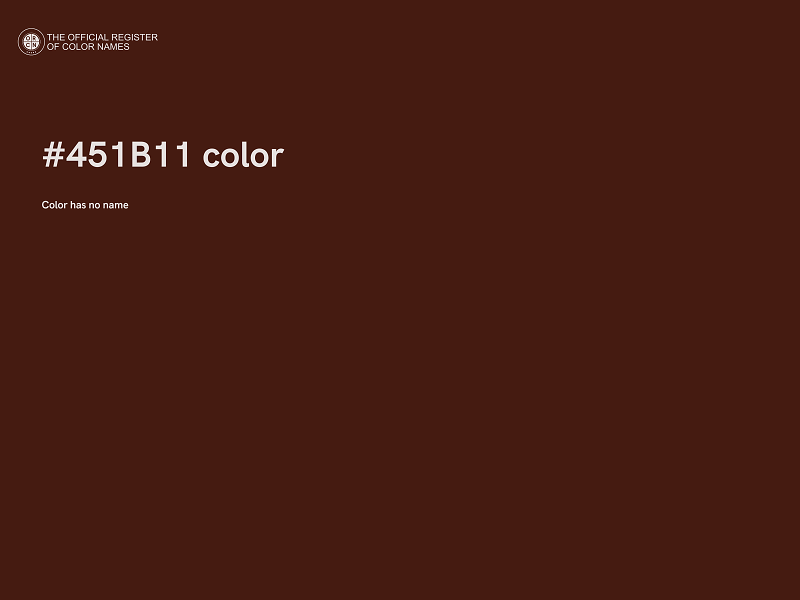 #451B11 color image