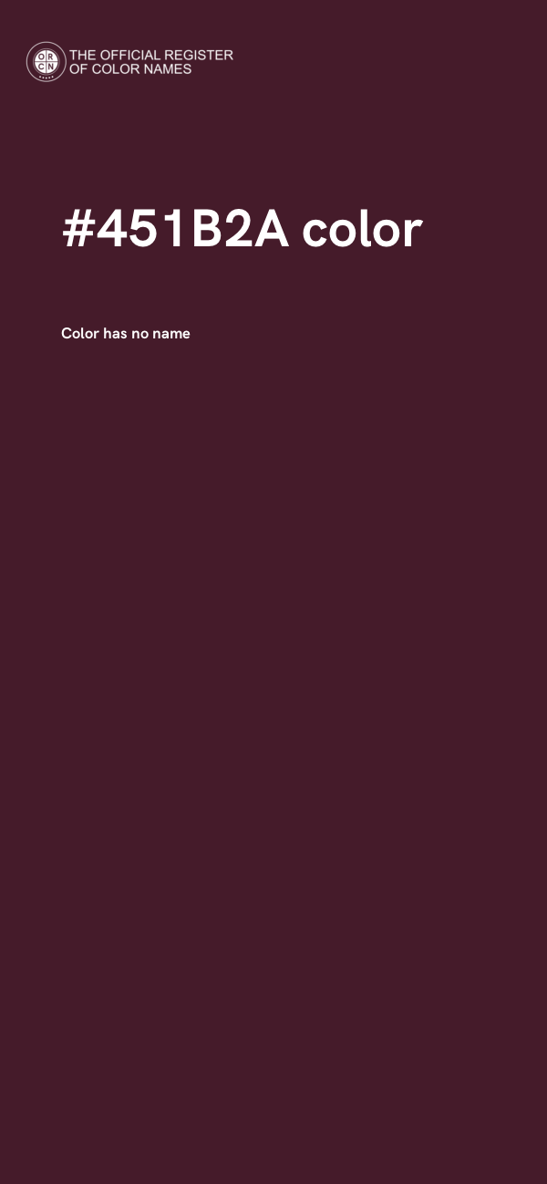 #451B2A color image