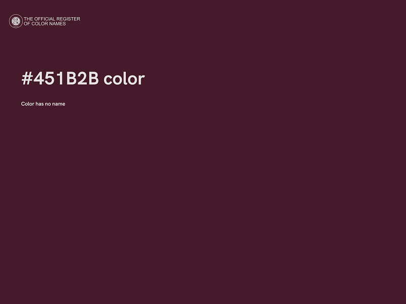 #451B2B color image