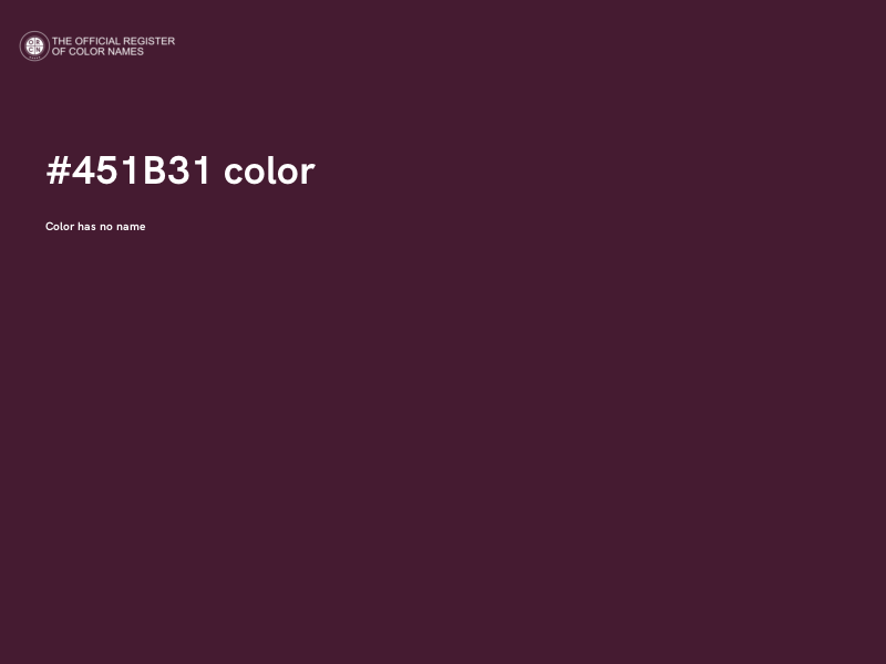#451B31 color image