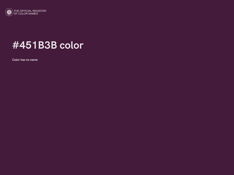 #451B3B color image