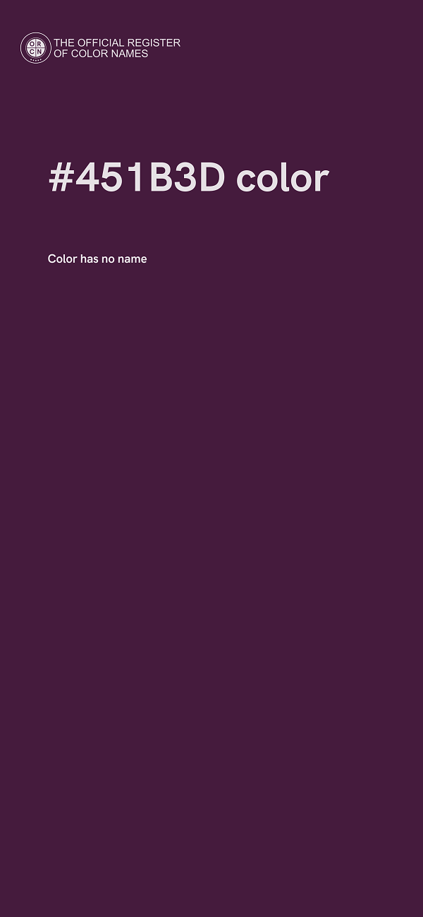 #451B3D color image