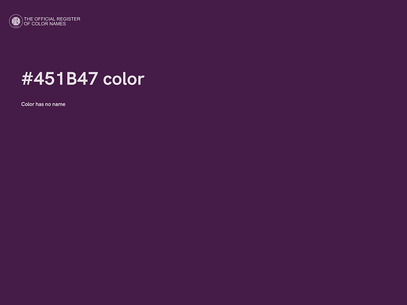 #451B47 color image