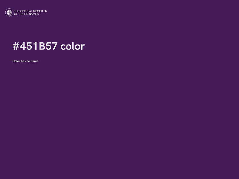#451B57 color image