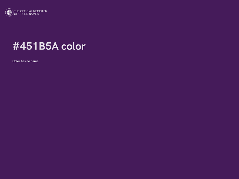 #451B5A color image