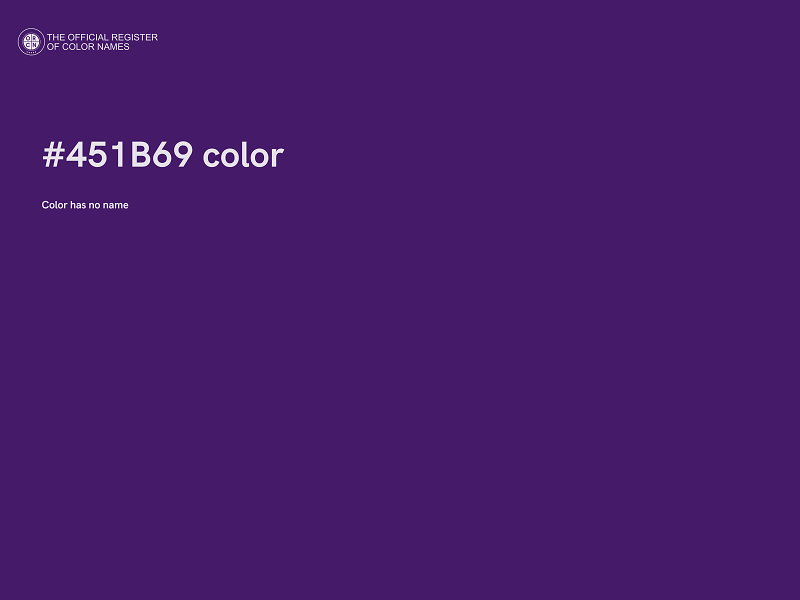 #451B69 color image