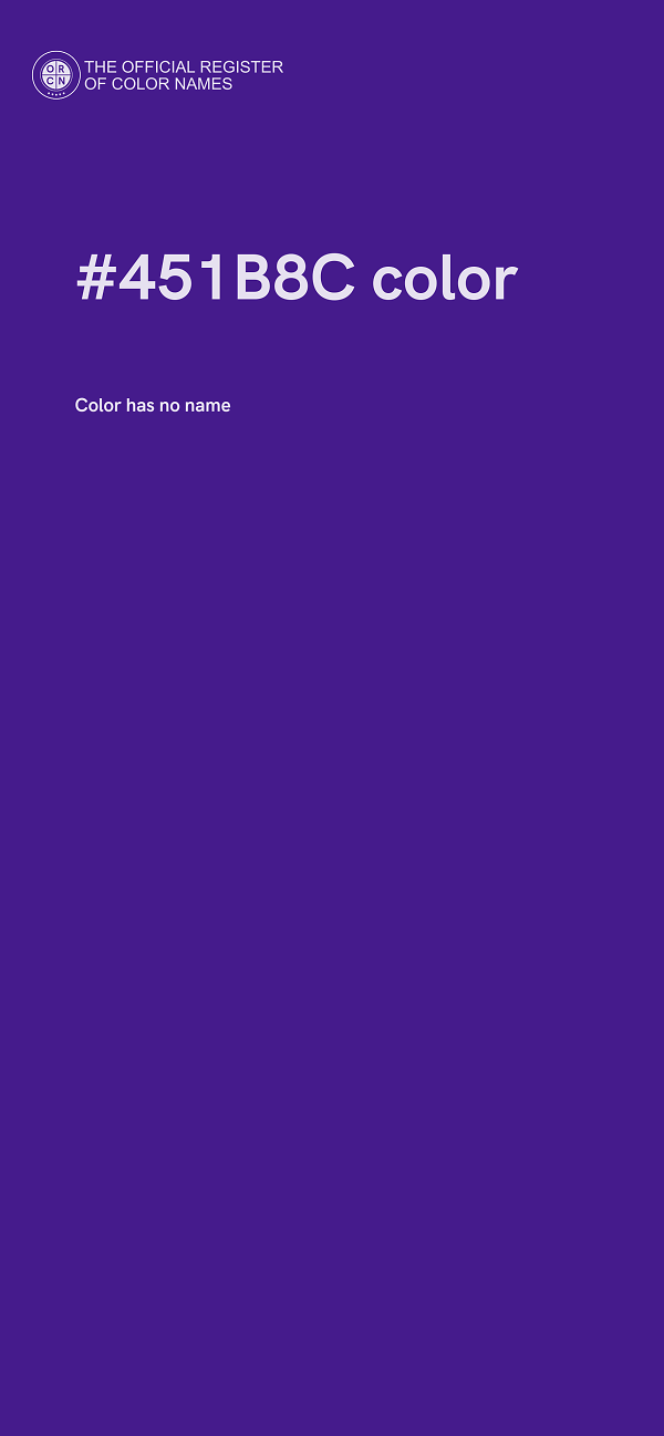 #451B8C color image