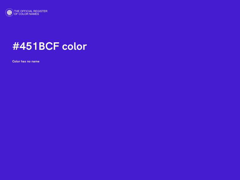 #451BCF color image