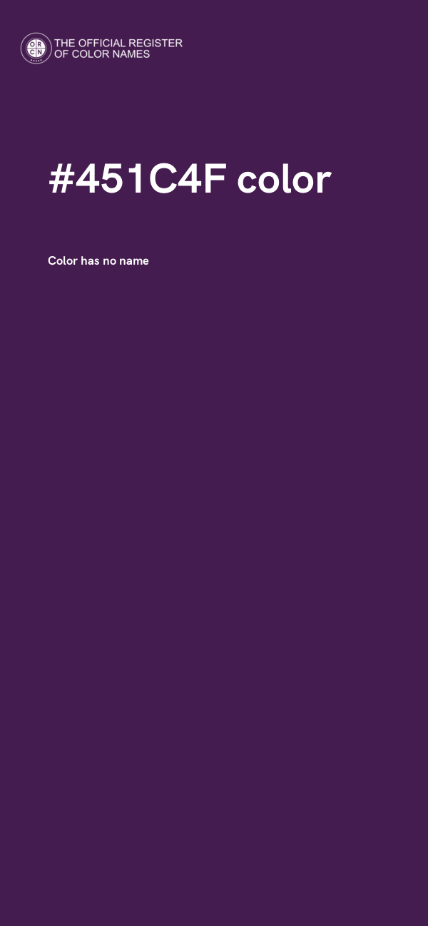 #451C4F color image