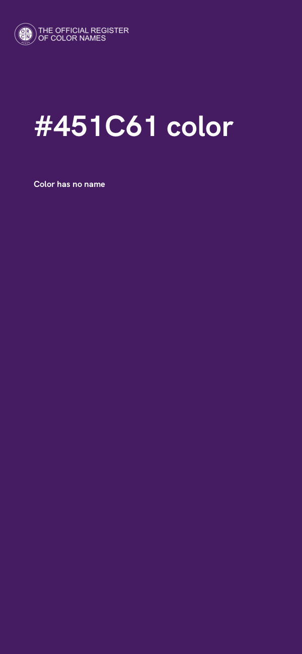#451C61 color image
