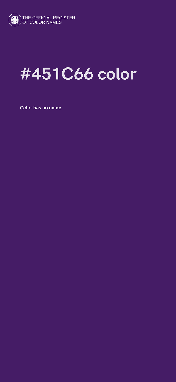 #451C66 color image