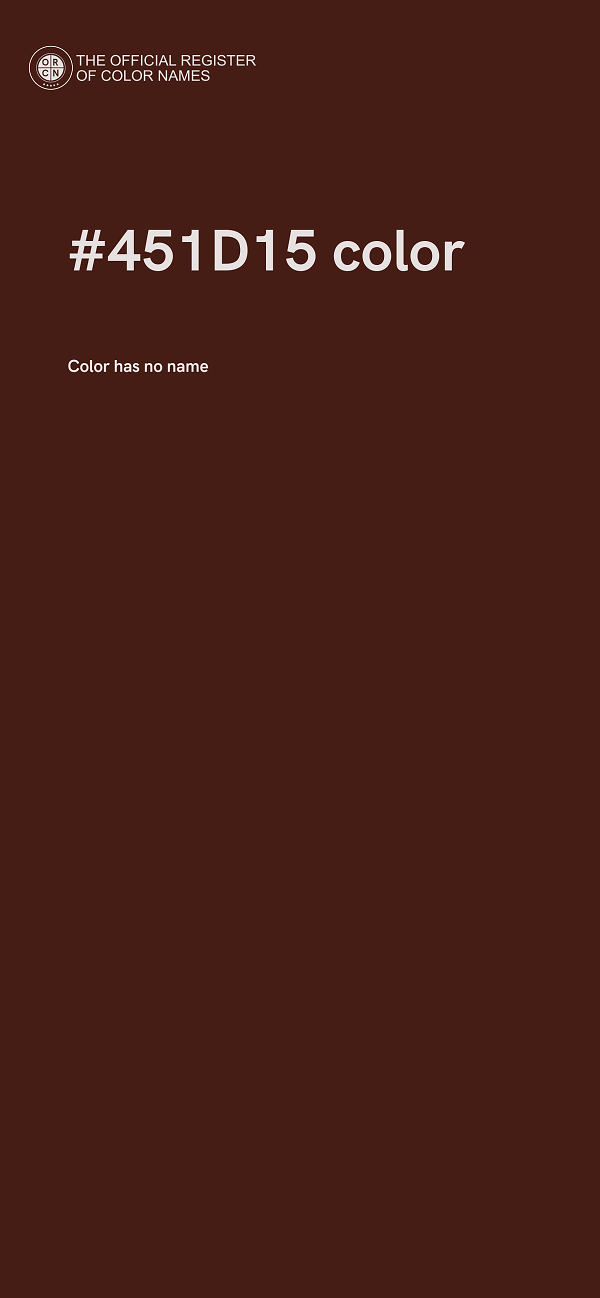#451D15 color image