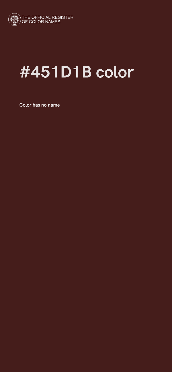 #451D1B color image