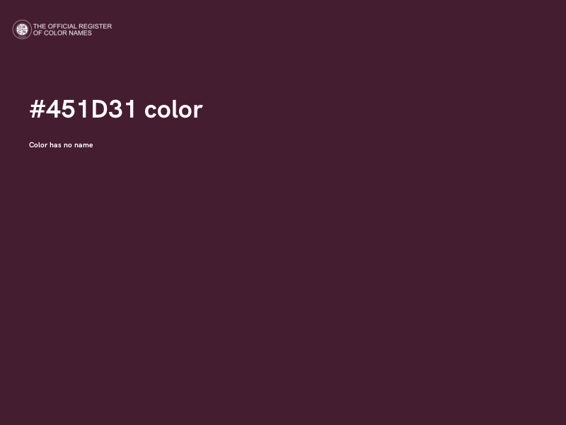 #451D31 color image