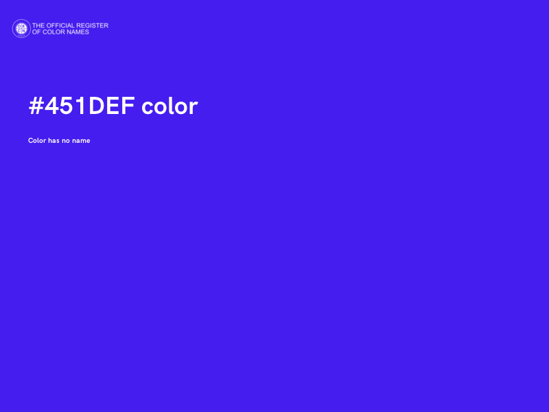 #451DEF color image