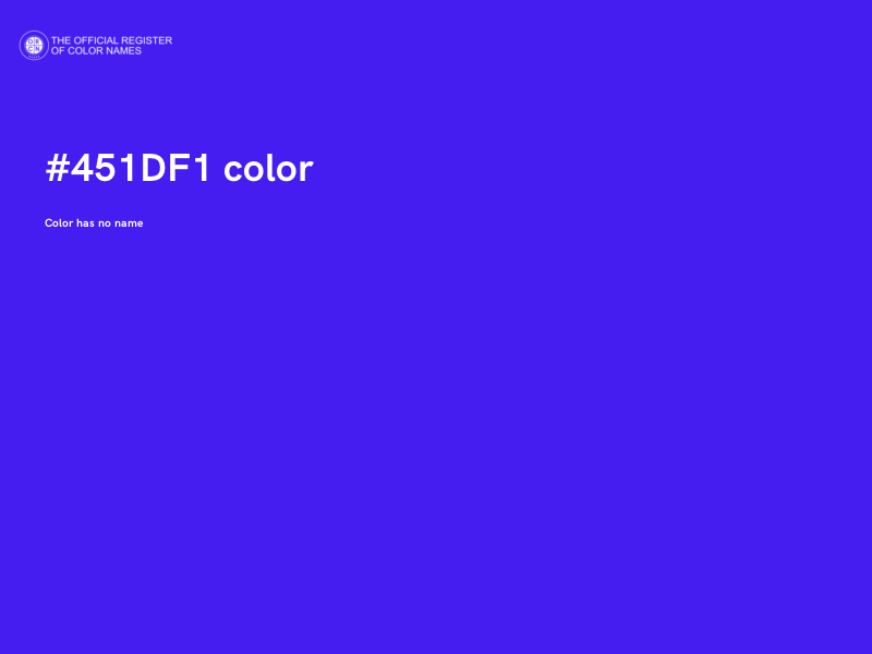 #451DF1 color image