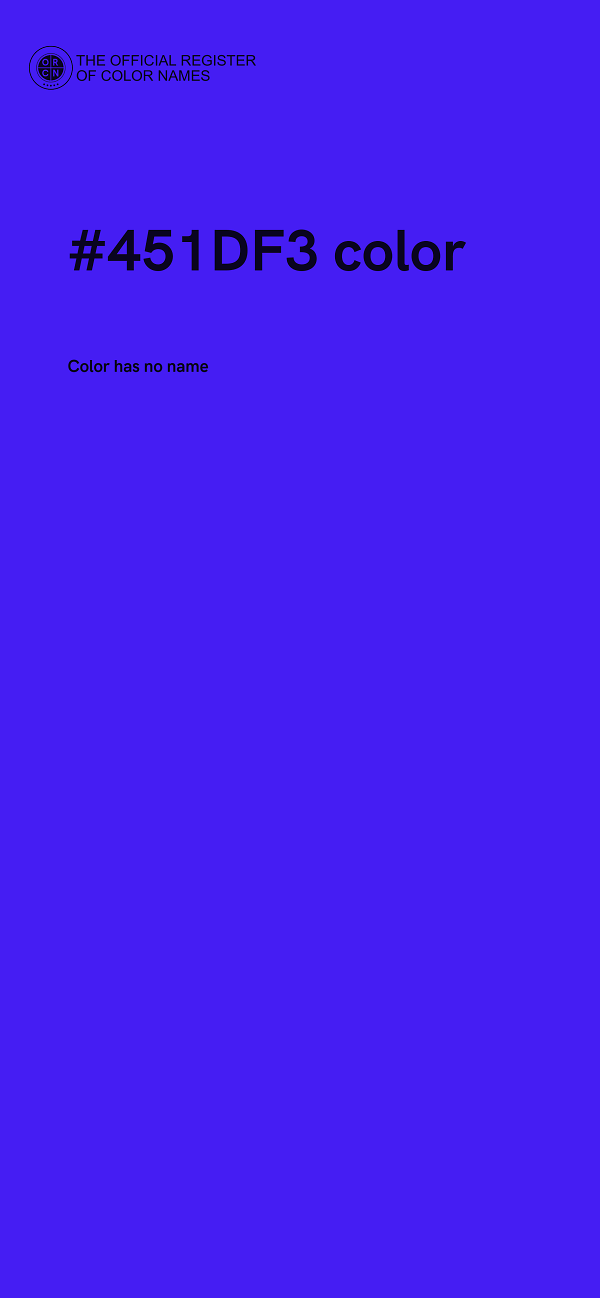 #451DF3 color image