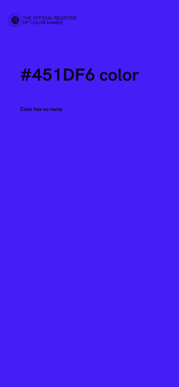 #451DF6 color image