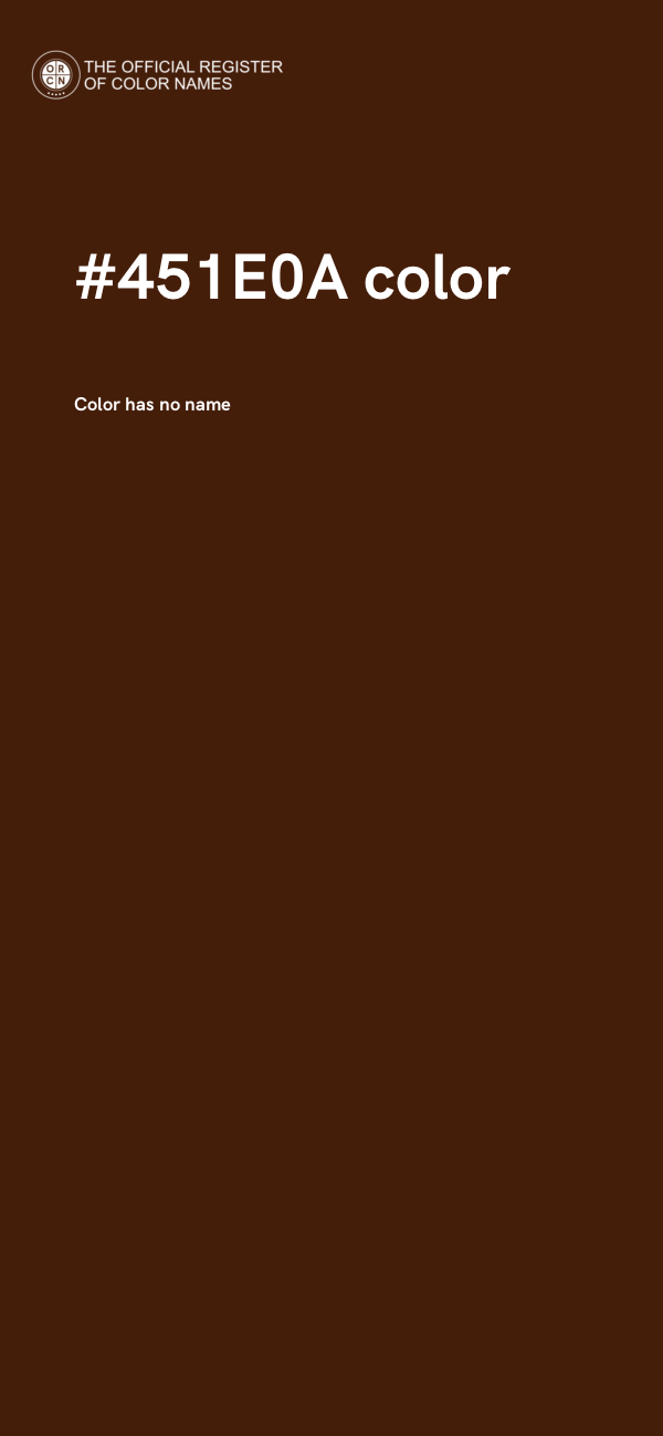 #451E0A color image