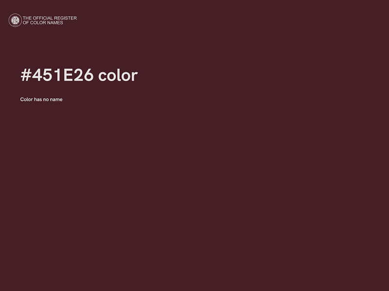 #451E26 color image