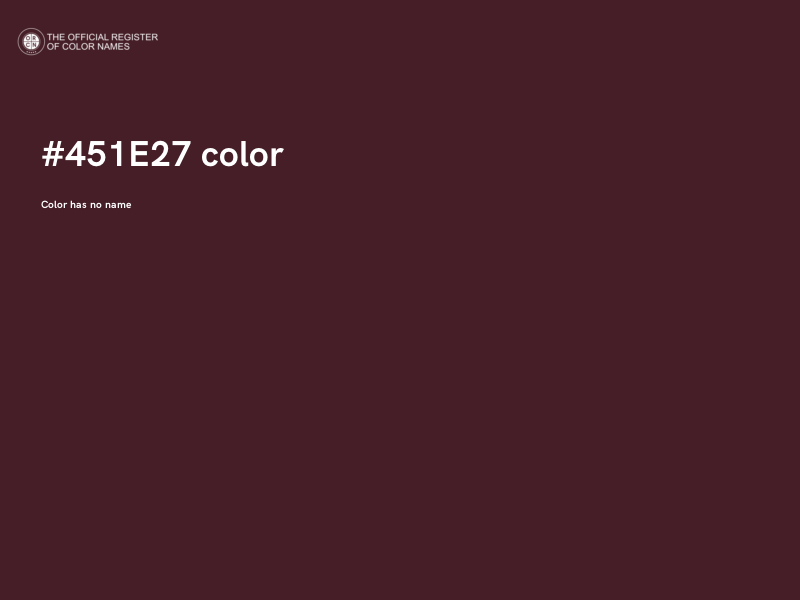 #451E27 color image