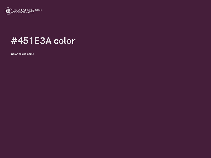 #451E3A color image
