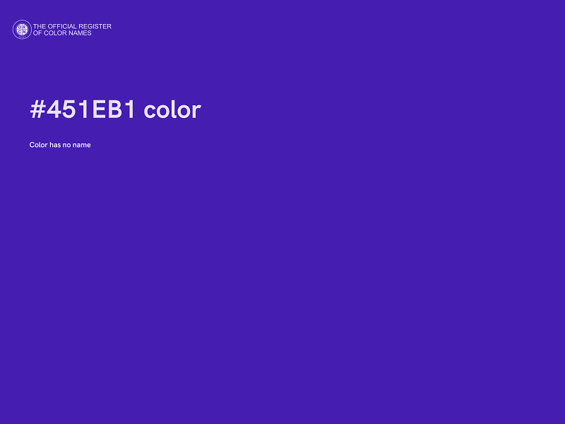 #451EB1 color image