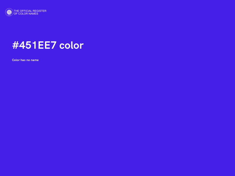 #451EE7 color image