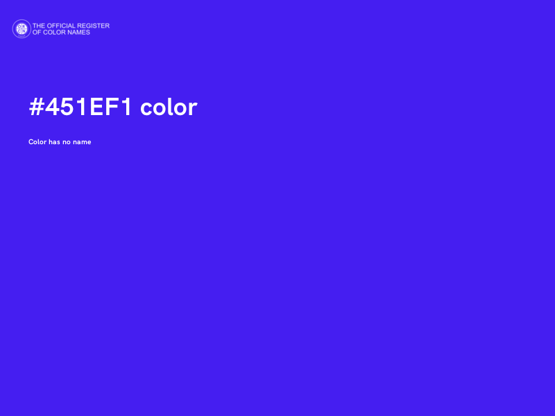 #451EF1 color image