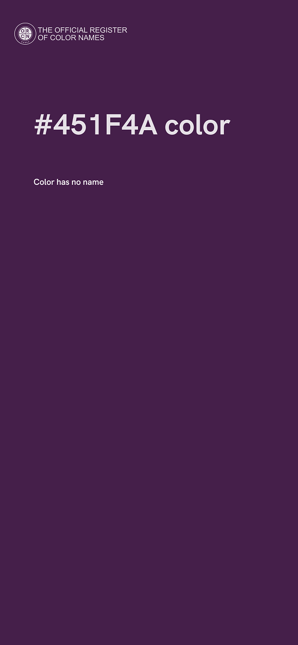 #451F4A color image